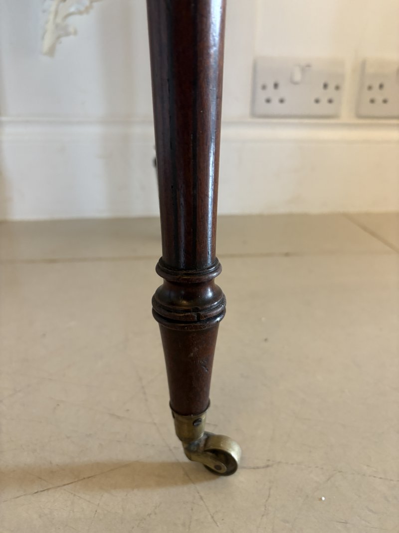 Fine Quality 19th Century Regency Antique Free Standing Lamp/Side Table - Image 17